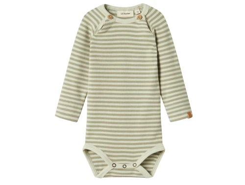 Lil Atelier green tint stribet body